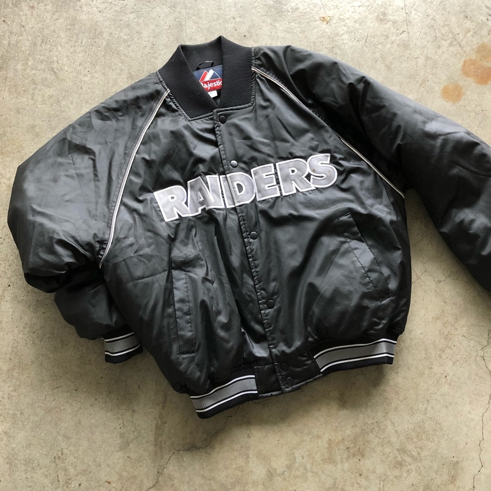 Vintage Leather Raiders Jacket